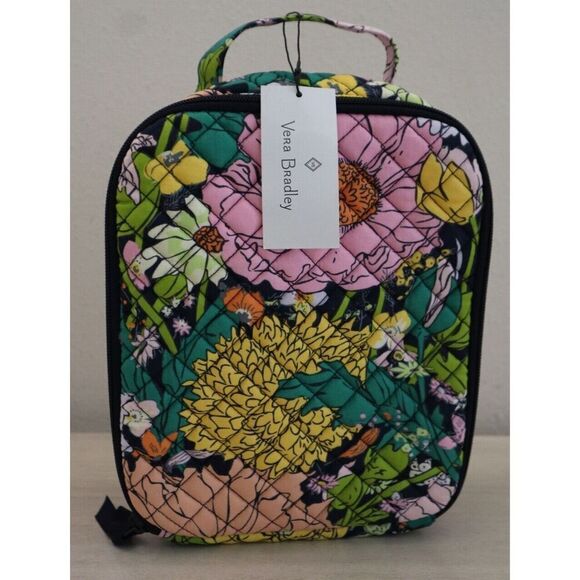 Vera Bradley 28449-12730 Bloom Bloom Pink Multi Quilted Lunch Bunch Lunch Bag - Picture 1 of 12